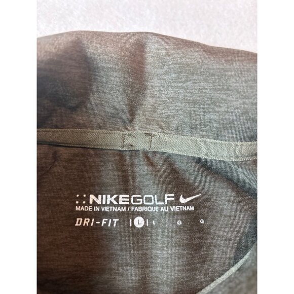 Nike Golf Heritage Palms Polo Shirt Mens L Heather Gray Polyester - Picture 7 of 13